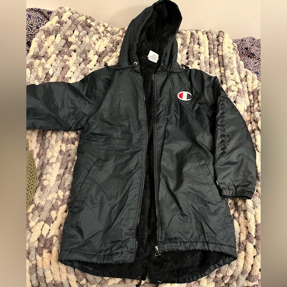 Champion, Small, Black, Fleece-lined Jacket
